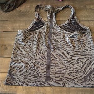 Lu Lu Lemon Animal Print Racerback Tank Top